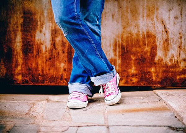 Jeans and shoe